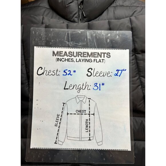 Ozark Trail Packable Puffer Jacket Mens XL Black Quilted Insulated Zip Coat - Picture 3 of 12